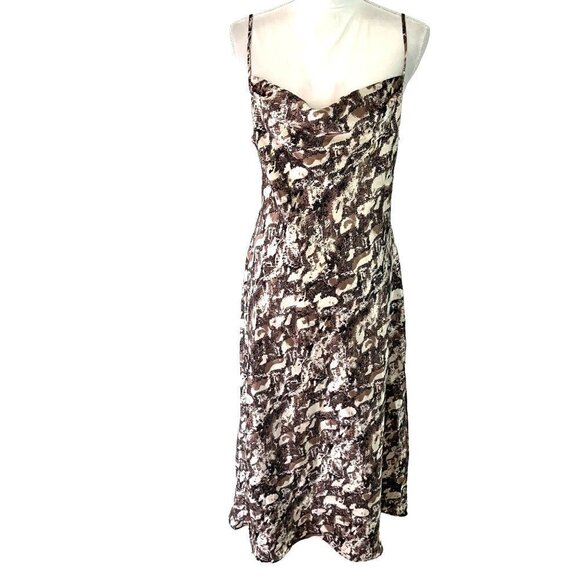Expressions By California Dynasty Slip Nightgown Womens Size Medium Snake Print - Picture 1 of 12